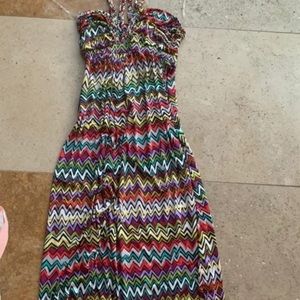 T-bags dress t-bags Los Angeles maxi dress chevron